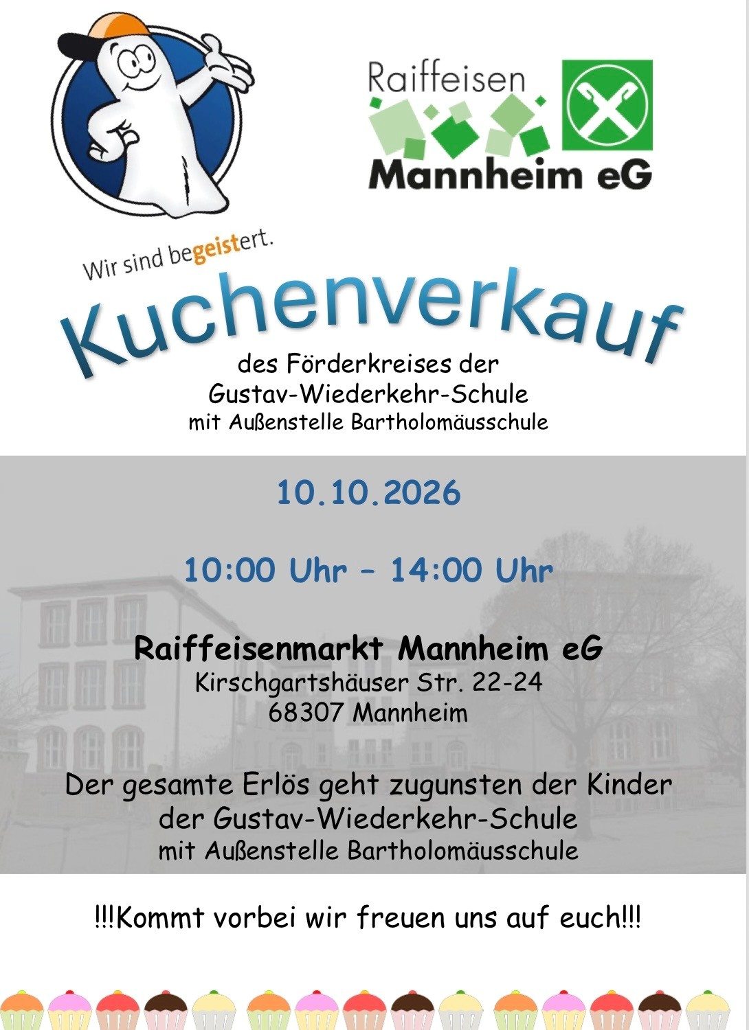 Kuchenverkauf des Förderkreises